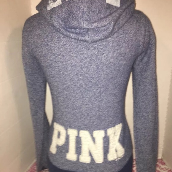 Vintage 💙Victoria's Secret PINK Hoodie SweatShirt - Picture 5 of 8